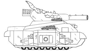 Раскраски танков Gerand с глазами